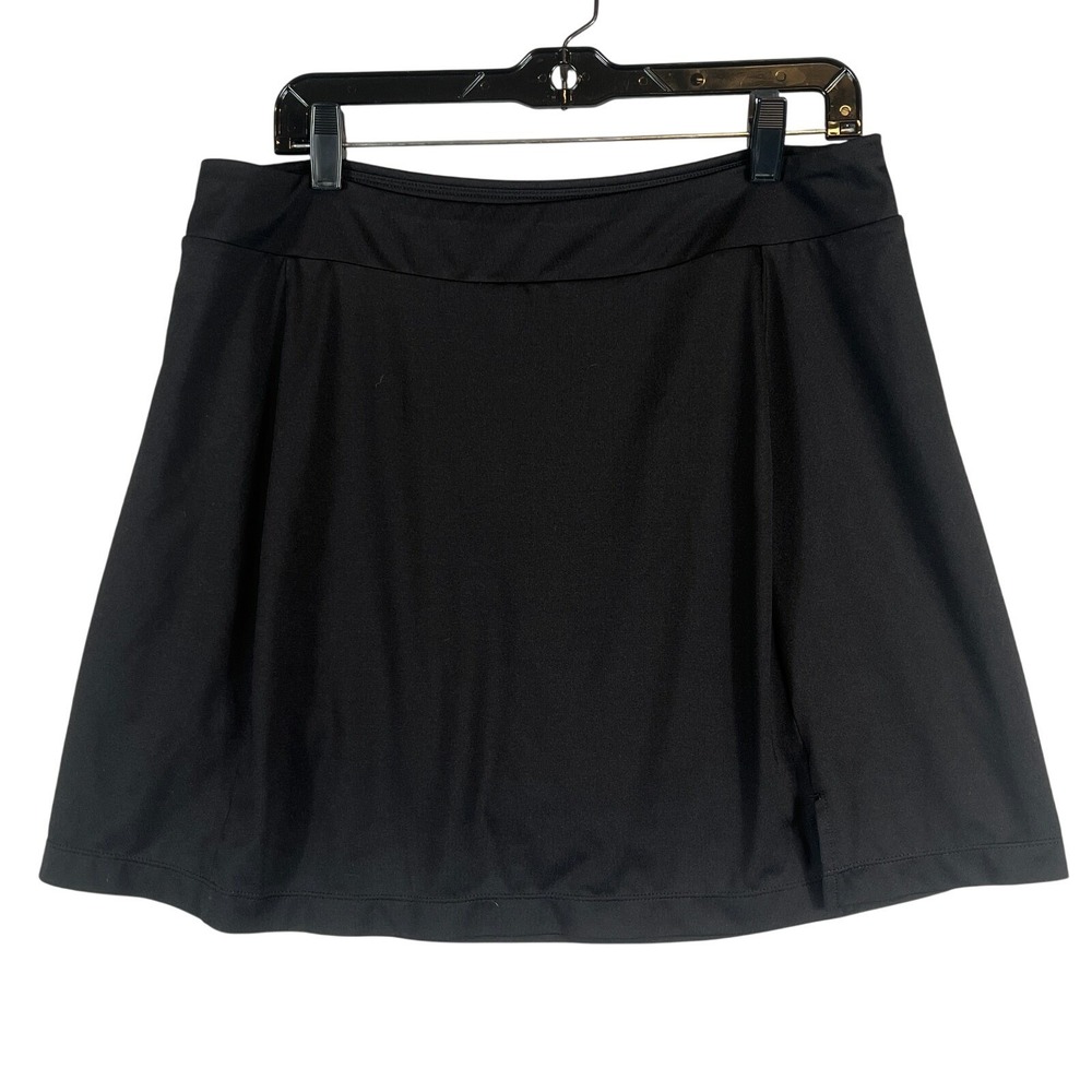 Lady Hagen Golf Athletic Skort Skirt Women's L Black Tennis Pickle Ball Pockets